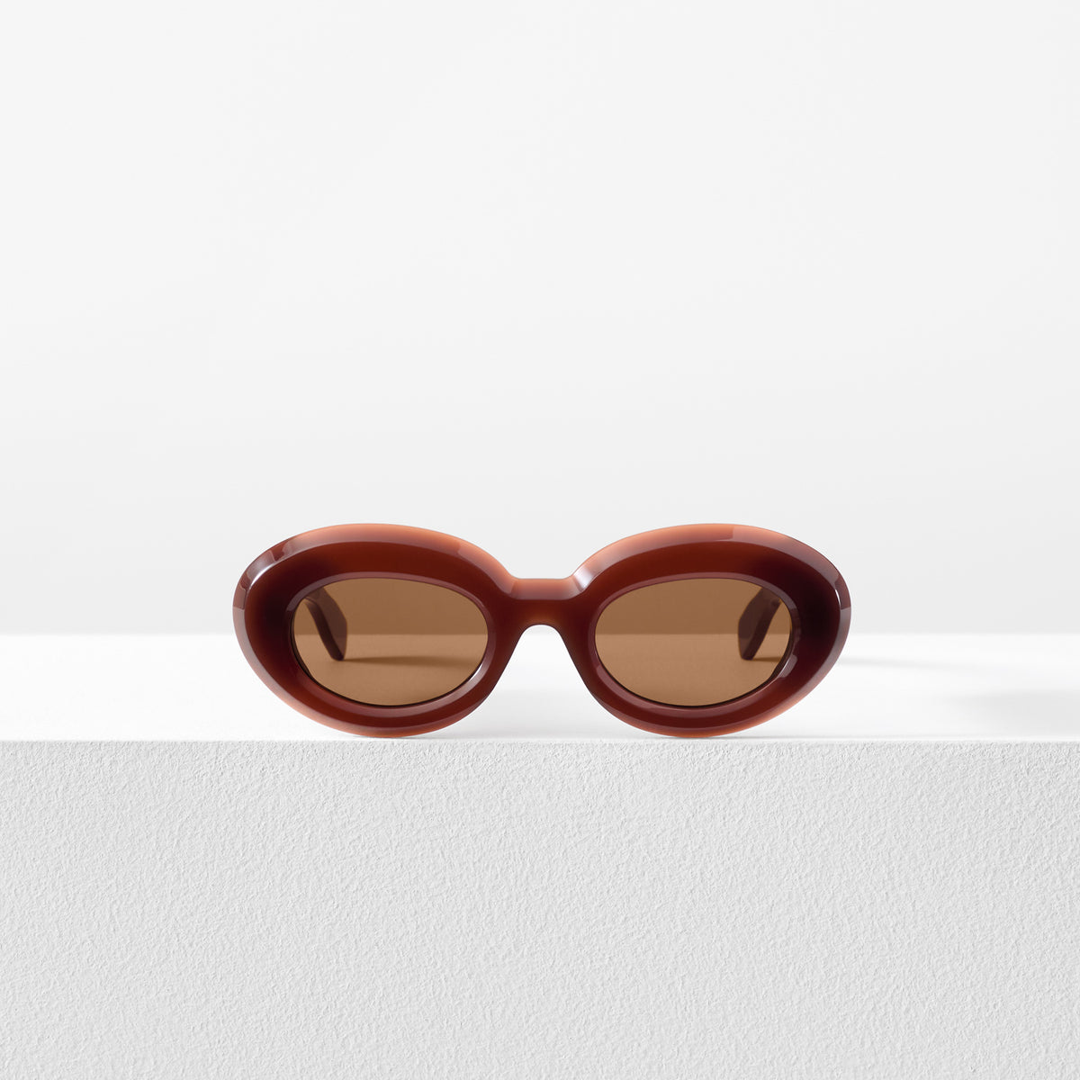 Suzon S Women's Oval Sunglasses - Suzon Burgundy Red | Made in France – AUDE ...